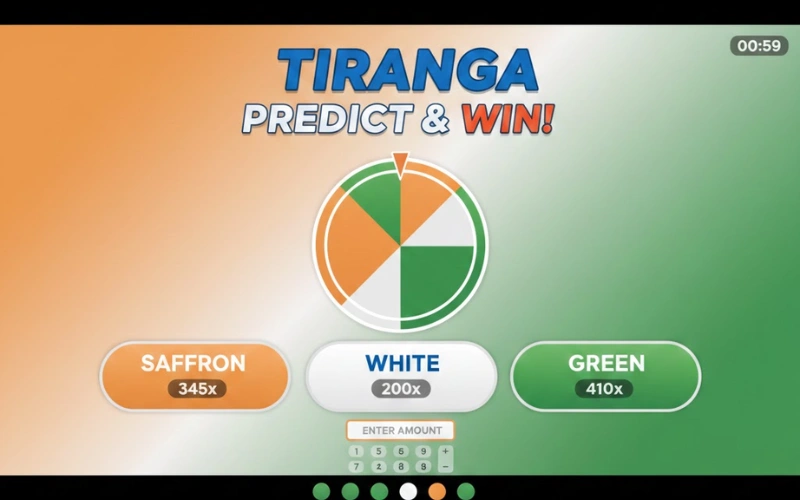 tiranga colour prediction​ at colorwiz games